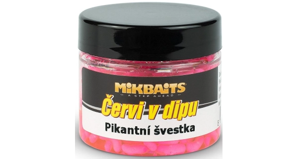 MIKBAITS - Červy v dipe 50 ml Pikantná slivka