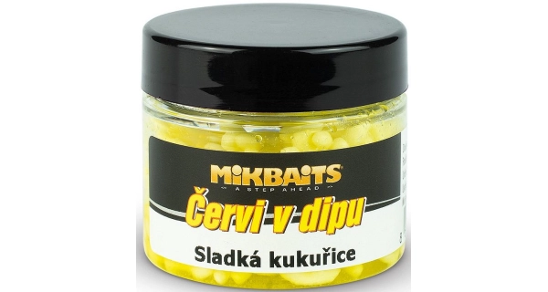 MIKBAITS - Červy v dipe 50 ml Sladká kukurica