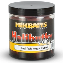 MIKBAITS - Halibutky v dipe 20 mm 250 ml Red Fish Halibut