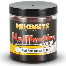 MIKBAITS - Halibutky v dipe 20 mm 250 ml Red Fish Halibut