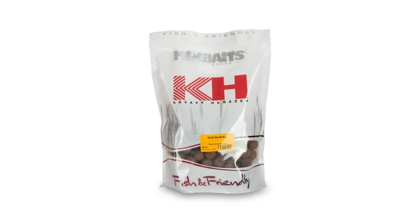 MIKBAITS - Krvavý huniačik boilies 1 kg Jahoda exclusive 20 mm