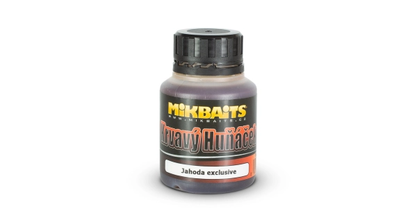 MIKBAITS - Krvavý huniačik ultra dip 125 ml - jahoda EXClusive