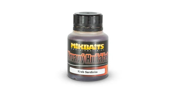 MIKBAITS - Krvavý huniačik ultra dip 125 ml - krab sardinka