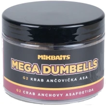MIKBAITS - Mega Dumbells Gangster G2 Krab Ančovička Asa 24x30 mm 500 ml