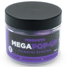 MIKBAITS - Mega plávajúce Fluo boilie 25 mm 300 ml Pikantná slivka