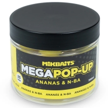 MIKBAITS - Mega plávajúce Fluo boilies 25 mm 300 ml Ananás N-BA