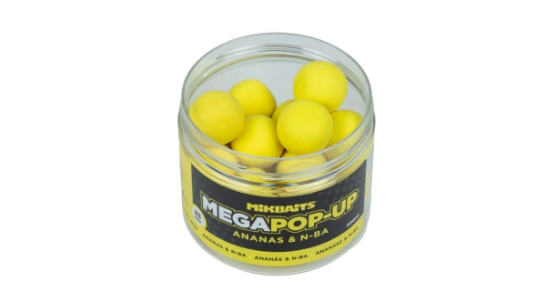 MIKBAITS - Mega plávajúce Fluo boilies 25 mm 300 ml Ananás N-BA