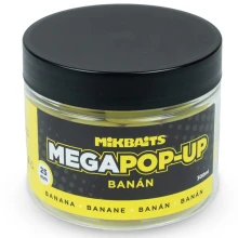 MIKBAITS - Mega plávajúce Fluo boilies 25 mm 300 ml Banán