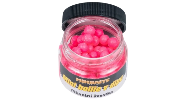 MIKBAITS - Mini boilie v dipe 50 ml Pikantná slivka