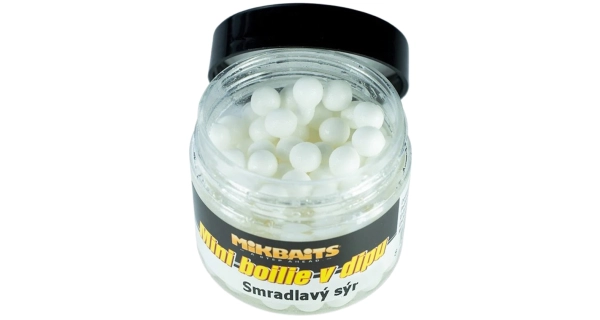 MIKBAITS - Mini boilie v dipe 50 ml Smradľavý syr