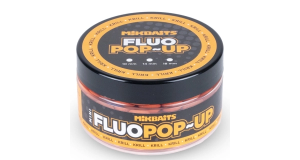 MIKBAITS - Mini plávajúce boilies Fluo 100 ml 10 mm Krill