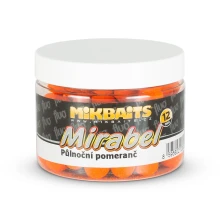 MIKBAITS - Mirabel Fluo boilie 150 ml Polnočný pomaranč 12 mm