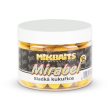 MIKBAITS - Mirabel Fluo boilies 150 ml Sladká kukurica 12 mm