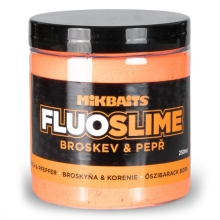 MIKBAITS - Obaľovací dip Fluo Slime 100 g Broskyňa Black Pepper