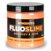 MIKBAITS - Obaľovací dip Fluo Slime 100 g Broskyňa Black Pepper