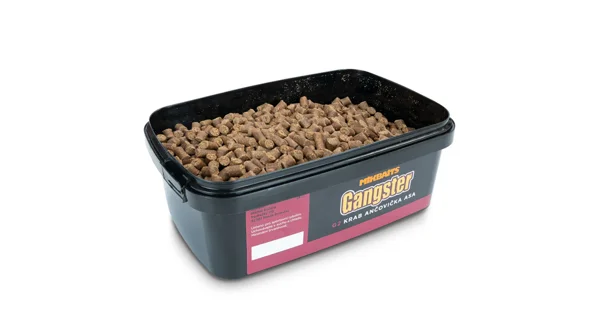 MIKBAITS - Pelety Gangster G2 6 mm 700 g Krab Ančovička Asa