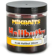MIKBAITS - Pelety Halibutky v dipe 20 mm 250 ml Krab Halibut