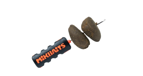 MIKBAITS - Pelety TT Tuna Triangel 30 mm 2,5 kg + 100 ml Lososový olej