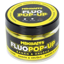 MIKBAITS - Plávajúce boilie Fluo Banán Hruška 150 ml 14 mm
