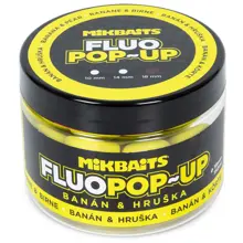 MIKBAITS - Plávajúce boilie Fluo Banán Hruška 150 ml 14 mm