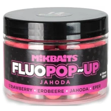 MIKBAITS - Plávajúce Boilie Fluo Jahoda 150 ml 18 mm