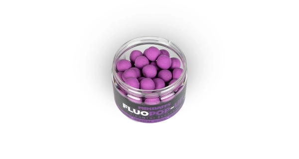 MIKBAITS - Plávajúce boilie Fluo Pikantná slivka 150 ml 18 mm