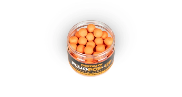 MIKBAITS - Plávajúce boilie Fluo Polnočný pomaranč 150 ml 14 mm