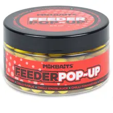 MIKBAITS - Plávajúce boilies Feeder Pop-Up 8-12 mm 100 ml Chilli Cesnak