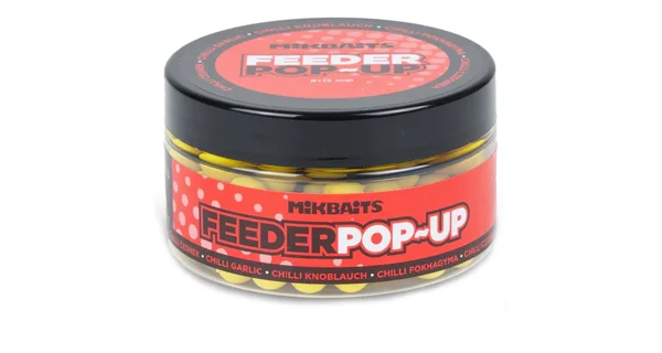MIKBAITS - Plávajúce boilies Feeder Pop-Up 8-12 mm 100 ml Chilli Cesnak