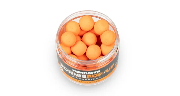 MIKBAITS - Plávajúce boilies Ronnie 14 mm 150 ml Mandarinka