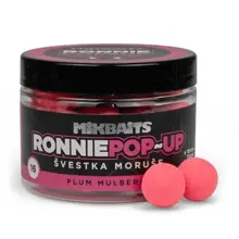 MIKBAITS - Plávajúce boilies Ronnie 16 mm 150 ml Slivka Moruše