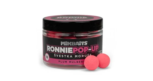 MIKBAITS - Plávajúce boilies Ronnie 16 mm 150 ml Slivka Moruše