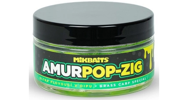 MIKBAITS - Plávajúce boilies v dipe Amur Range Zig Ultra 15 mm