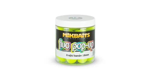 MIKBAITS - Plávajúce fluo boilie 250 ml - zrejúci banán 18 mm