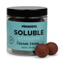 MIKBAITS - Rozpustné boilie Soluble 24 mm 250 ml Cesnak