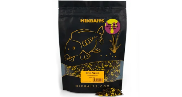 MIKBAITS - Smoke micro pelety 2-3 mm 350 g Sweet Popcorn