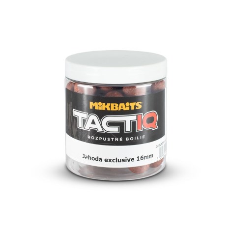 MIKBAITS - Tactiq rozpustné boilies 250 ml - jahoda EXClusive 16 mm