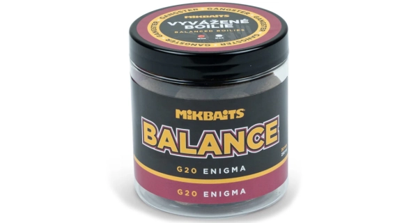 MIKBAITS - Vyvážené boilies Gangster Balance 20 mm 250 ml G20 Enigma