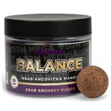 MIKBAITS - Vyvážené boilies Mega Balance 30 mm 300 ml Krab ančovička mango