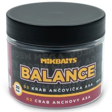 MIKBAITS - Vyvážené boilies Mega Balance Gangster 30 mm 300 ml G2 Krab Ančovička Asa