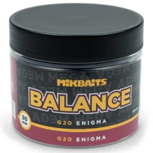 MIKBAITS - Vyvážené boilies Mega Balance Gangster 30 mm 300 ml G20 Enigma