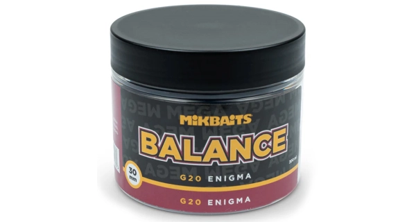 MIKBAITS - Vyvážené boilies Mega Balance Gangster 30 mm 300 ml G20 Enigma