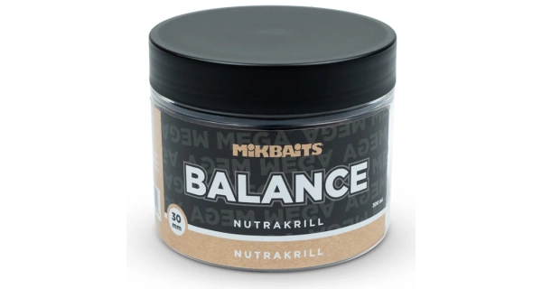 MIKBAITS - Vyvážené boilies Mega Balance ManiaQ 30 mm 300 ml NutraKRILL