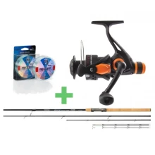 MISTRALL - Feederový set Prút Stratus 3,3 m 60 g + Navijak + Vlasec