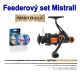 MISTRALL - Feederový set Prút Stratus 3,3 m 60 g + Navijak + Vlasec