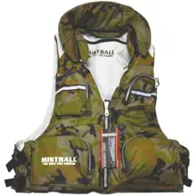 MISTRALL - Plávajúce rybárska vesta X1 maskáč veľ. L