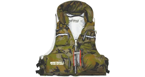 MISTRALL - Plávajúce rybárska vesta X1 maskáč veľ. L