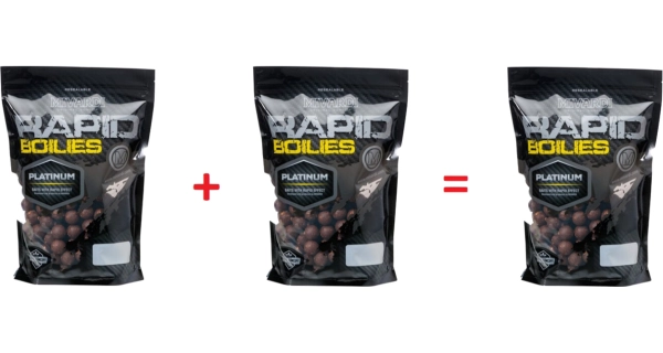 MIVARDI - Akcia 2+1 Rapid Boilies Platinum Sea 24 mm 250 g