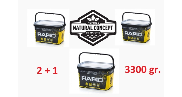 MIVARDI - Akcia 2+1 Rapid Boilies Platinum Sea 24 mm 3,3 kg