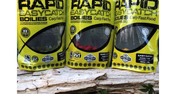 MIVARDI - Boilies Rapid Easy Catch cesnak & chilli 950 g 24 mm